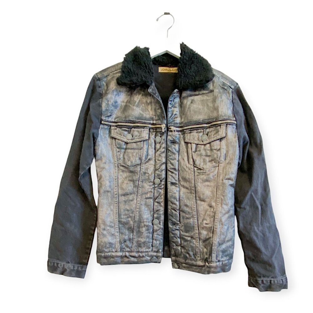 John John Denim distresses denim jacket, Size P/XS, Never worn